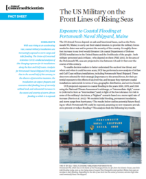 Union of Concerned Scientists factsheet on Sea Level Rise and Coastal Flooding at the Shipyard