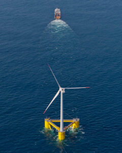 Wind Float 5k off of Cabo da Roca, Portugal, Photo courtesy of Principle Power