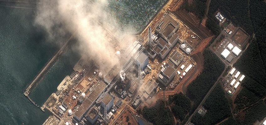 Aerial view of Fukushima courtesy of Fairewinds Energy Education
