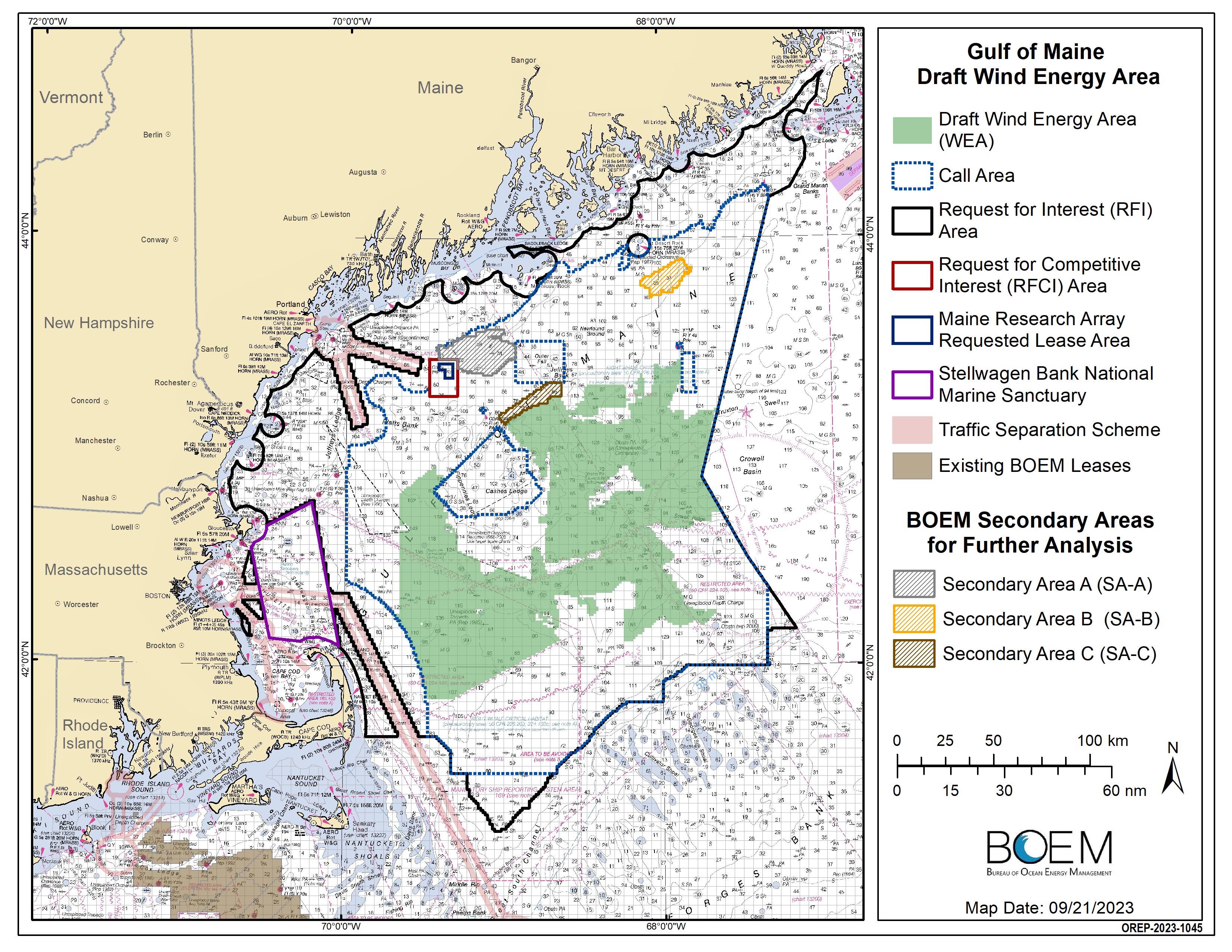 								 								 								 								 								 BOEM Gulf of Maine wind energy areas								